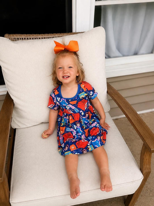 Miss Rachel Dress and Ruffle Bummies Set